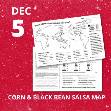 Corn and Black Bean Salsa Map