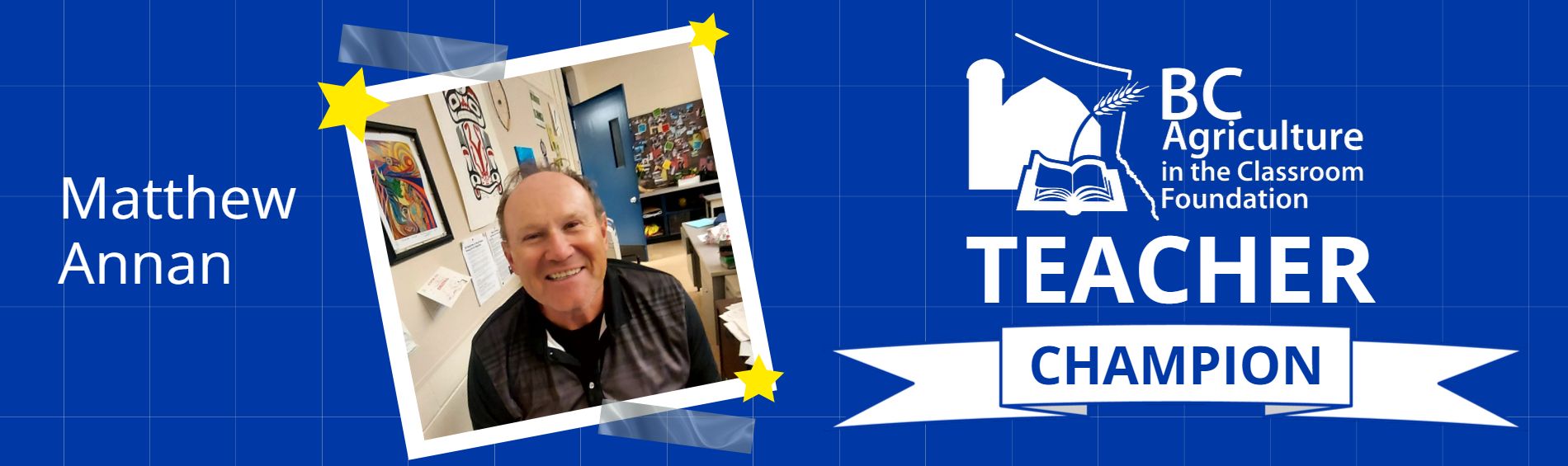 Teacher Champion - Matthew Annan
